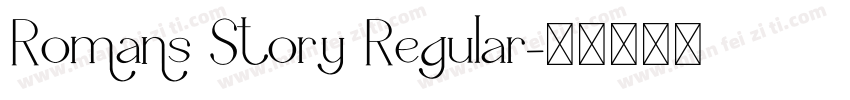 Romans Story Regular字体转换